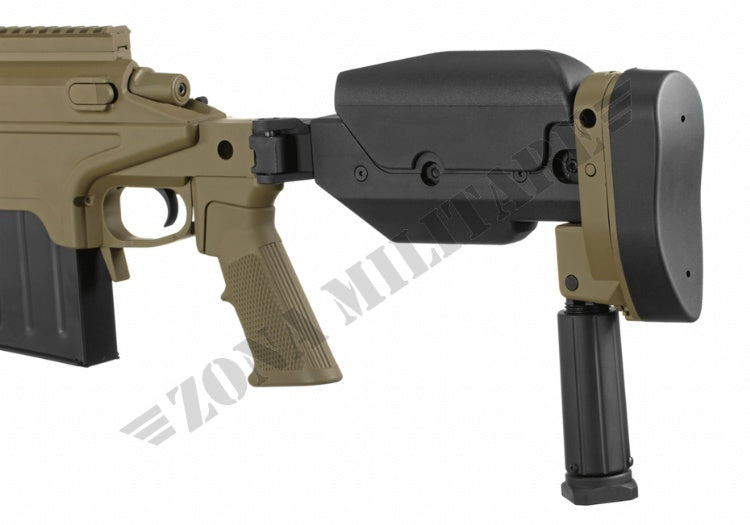 Fucile A338 Bolt-Action Sniper Con Silenziatore Tan