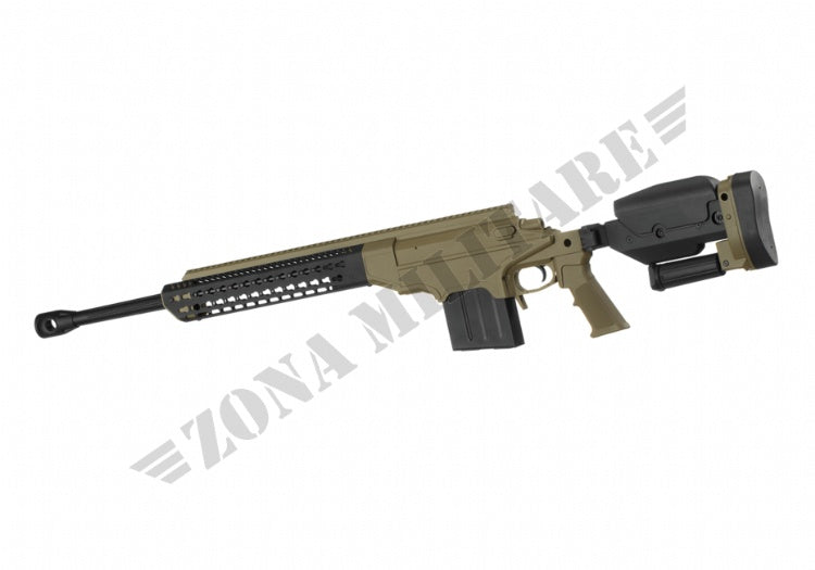 Fucile A338 Bolt-Action Sniper Keymod Con Silenziatore Tan