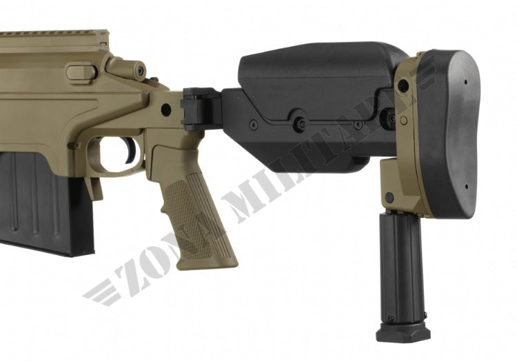 Fucile A338 Bolt-Action Sniper Keymod Con Silenziatore Tan