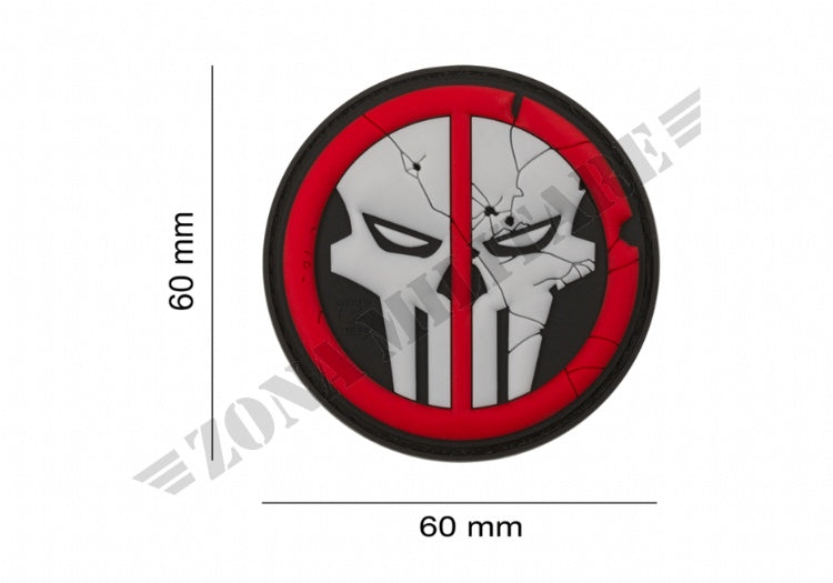 Patch Gommata Deathpool Skull Rubber Patch Jtg