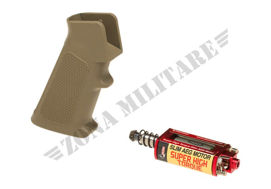 Super High Torque Slim Motor + M4 Slim Pistol Grip Tan
