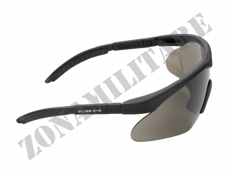 Occhiali Raptor CON Tre Lenti NERO Swisseye