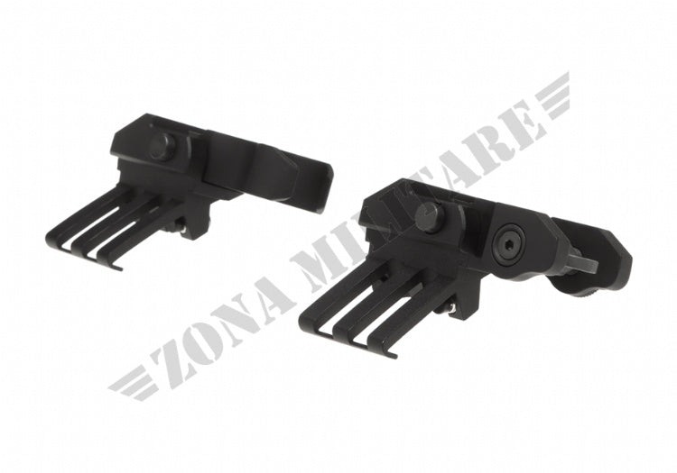 Set Mire One O Clock Off-Set Flip-Up Sights G&P Black