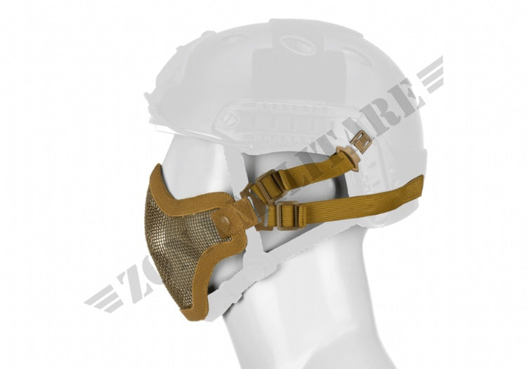 Maschera Protettiva A Rete Steel Half Face Mask Fast Tan Invader Gear