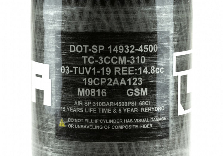 Bombola 68/4500 Hpa Carbon Tank Dominator