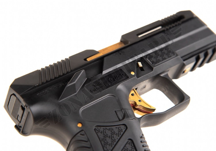 Pistola Ag-17 Metal Version Gbb Hfc Black And Gold Version