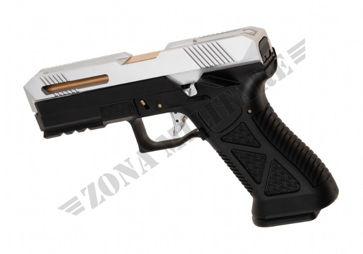 Pistola Ag-17 Metal Version Gbb Hfc Silver Version