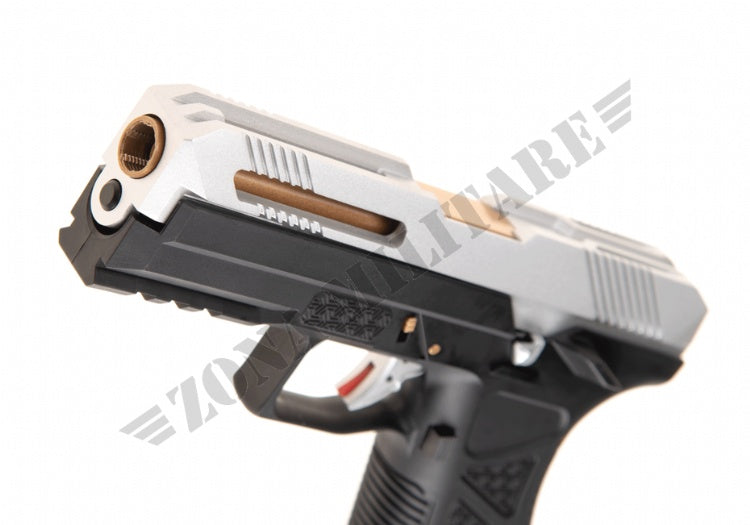 Pistola Ag-17 Metal Version Gbb Hfc Silver Version