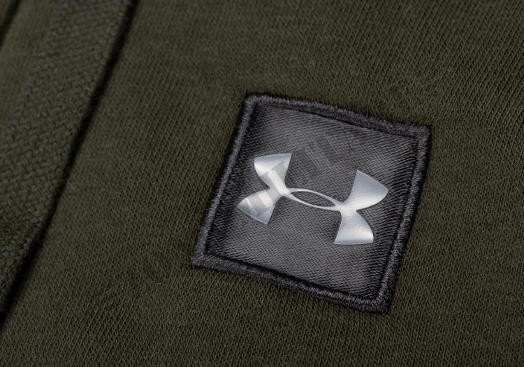 Ua Rival Fleece Zip Hoodie Under Armour Artillery Green