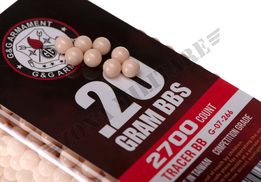 Pallini G&G Peso 0,20 Grammi confezione da 2700bbs traccianti rossi