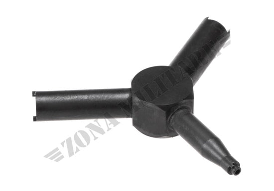 Chiave Triangolare Per Valvola Softair FAZee - Acciaio Inox 3 Forme - Per KSC, WA, GBB, WE, TM, KJW E Altri - Rimozione Valvola Caricatori Gas