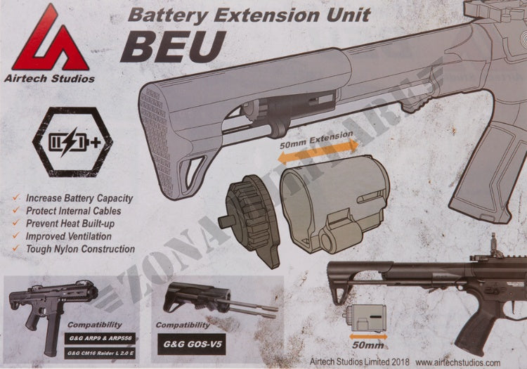 Beu Battery Extension Unit Arp9 Arp556 Airtech Studios Red