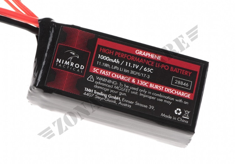 Batteria Lipo 11.1V 1000Mah 65C Graphene Peq Type Tamiya Niumrod