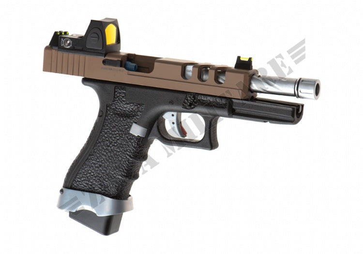 Pistola Eu17 Vented + Bds Gbb Vorsk Black & Tan Version