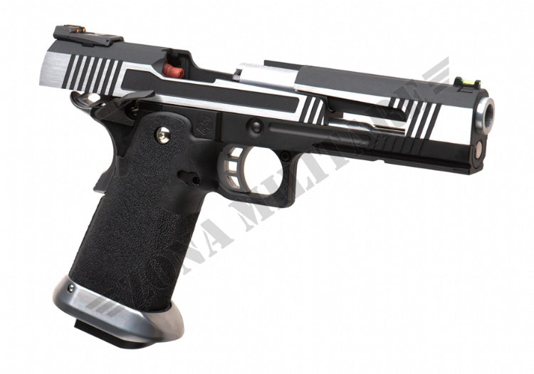 Hx1031 Split Slide Full Auto Full Metal Gbb Aw Custom Silver&Black