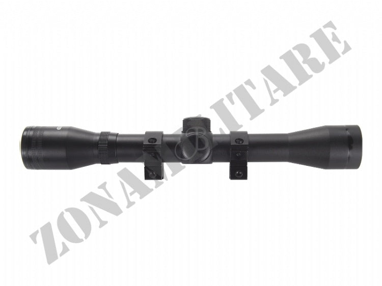 Ottica 4X32 Con Reticolo Plex 39 Optics Con Anelli