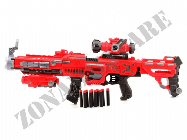Serve & Protect Shooter 75Cm Con Tacca Di Tiro + 20 Dardi