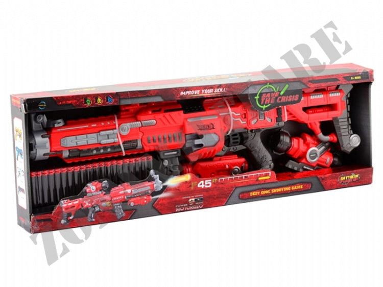 Serve & Protect Shooter 75Cm Con Tacca Di Tiro + 20 Dardi