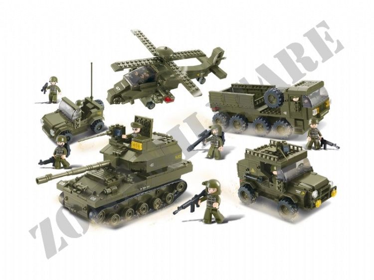Set Costruzioni Sluban Set Completo Armata Di Terra M38-B0311