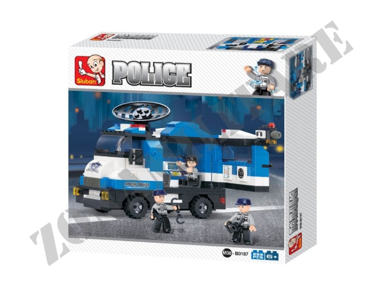 Set Costruzioni Sluban Unita' Mobile Polizia M38-B0187