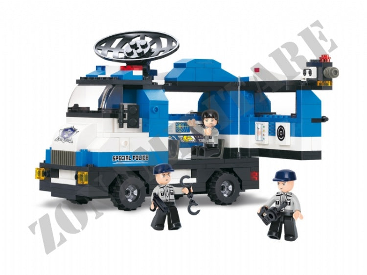 Set Costruzioni Sluban Unita' Mobile Polizia M38-B0187