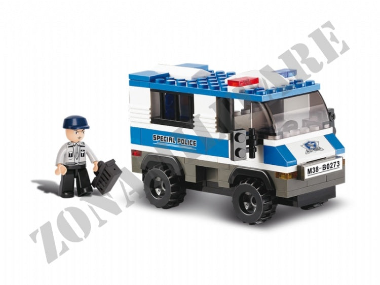 Sluban M38-B0177 Set Furgone Della Polizia Per Trasporto Prigionieri – Mattoncini Compatibili - 2