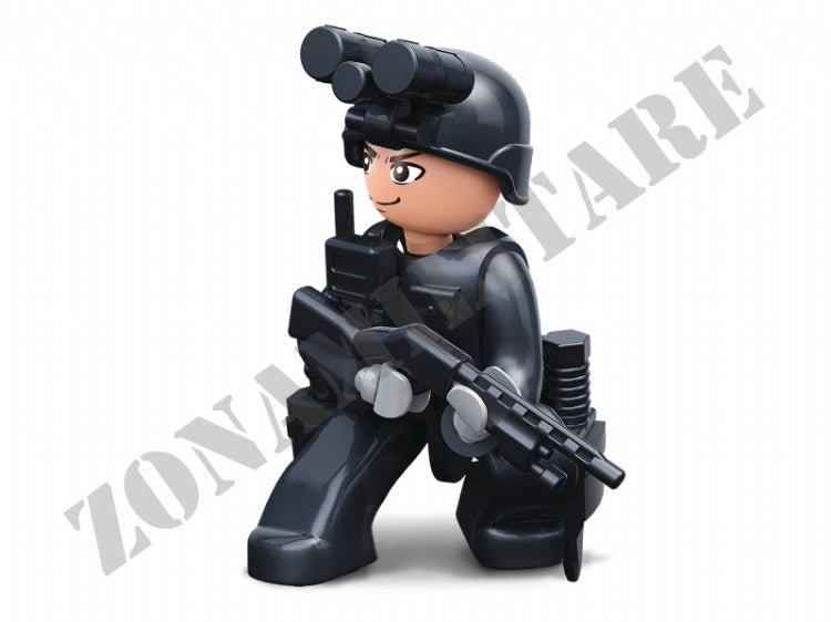 Set Costruzioni Sluban Set Completo Mini Figures Polizia E Ladri