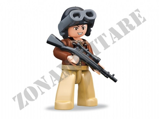 Mini Figures Sluban Wwii Fucilere Con Visore E M14