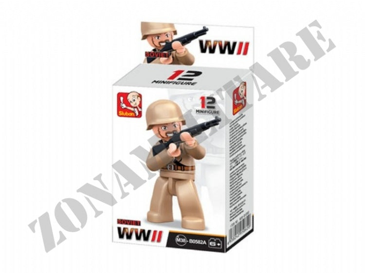 Mini Figures Sluban Wwii Assaltatore Con Fucile A Pompa
