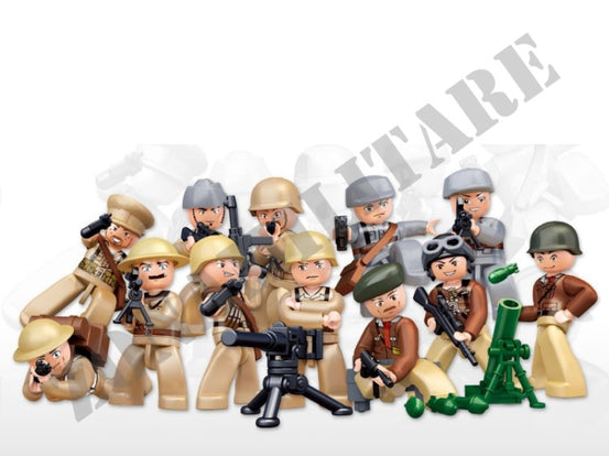 Set Costruzioni Sluban Set Completo Personaggi Wwii
