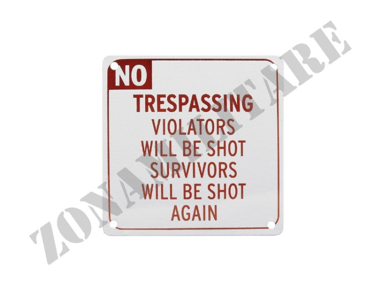 Magnete Da Frigorifero No Trepassing In Metallo 101 Inc