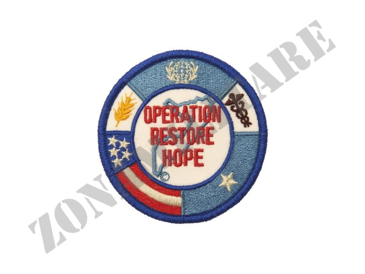 Patch Termo Adesiva Ricamata Operation Restore Hope