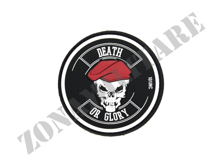 Patch Gommata Death Or Glory Black Con Velcro