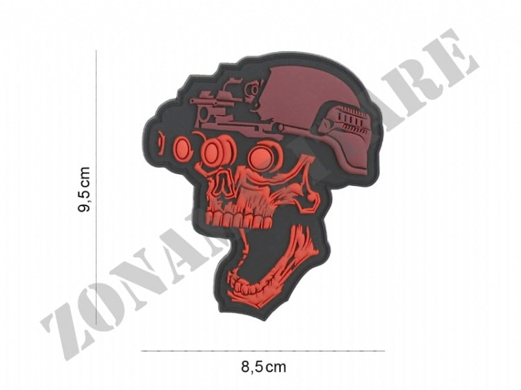 Patch Gommata Night Vision Red Skull 101 Inc