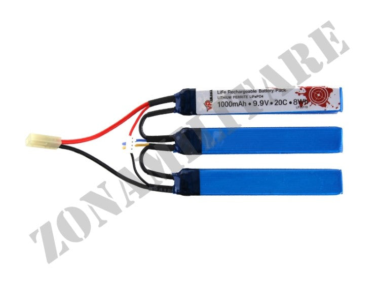 Batteria Life P04 Batteria Ricaricabile Tripla 1000Mah 9.9V