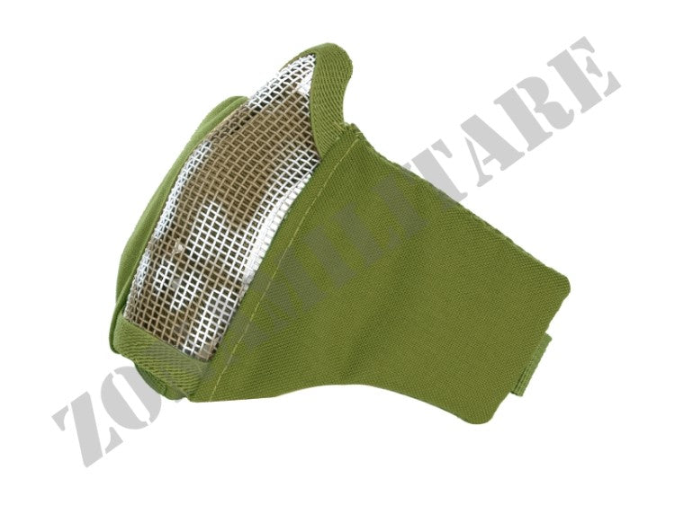 Airsoft Face Mask Nylon Mesh Con Teschio Colore Verde 101 INC
