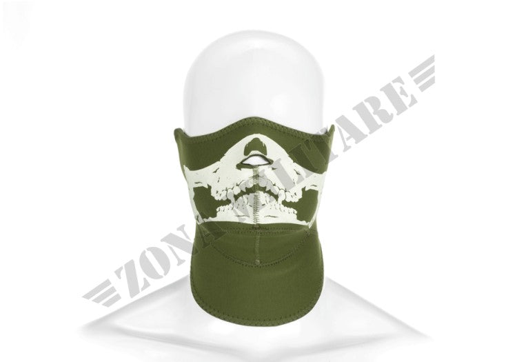 Death Head Neoprene Face Protector Invader Gear Od Green Color