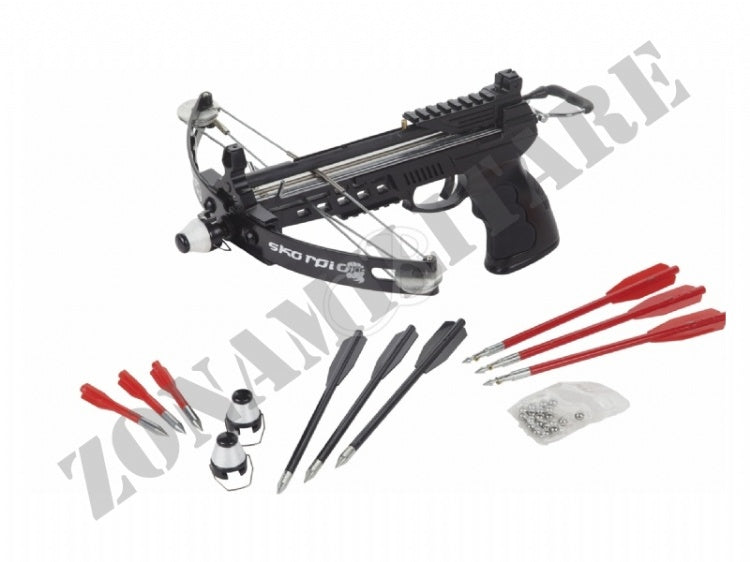 Pistola Balestra Skorpion Spara Sfere E Dardi