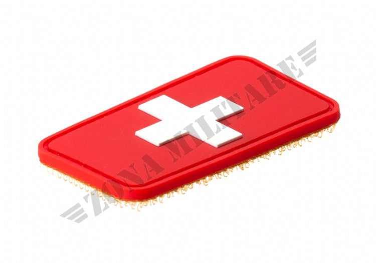 Swiss Flag Rubber Patch Jtg Color Version