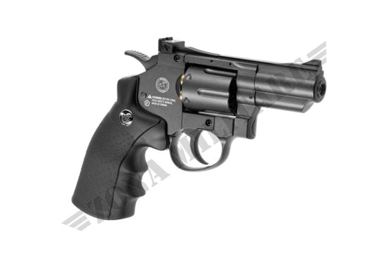 Revolver 2.5 Inch Custom Full Metal Black Co2 Wingun
