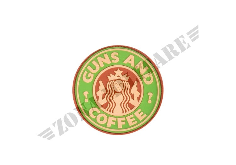 Guns And Coffee Rubber Patch Multicam