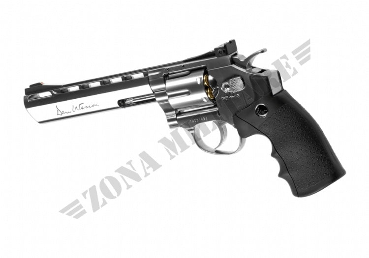 Revolver 6 Pollici Full Metal Chrome Co2 Dan Wesson