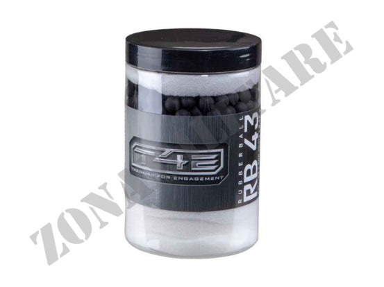 Munizioni T4E In Gomma Rubberball Rb43 Cal.43 500Pcs Black