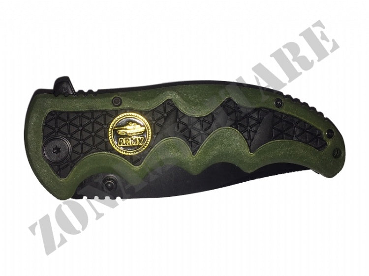 Coltello Martinez Albainox Apertura Assistita Army Green