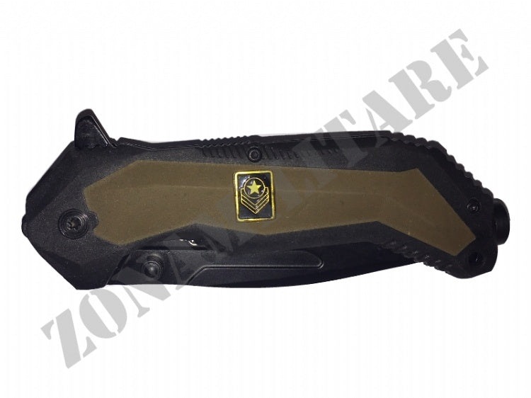 Coltello Martinez Albainox Apertura Assistita Army Maroon