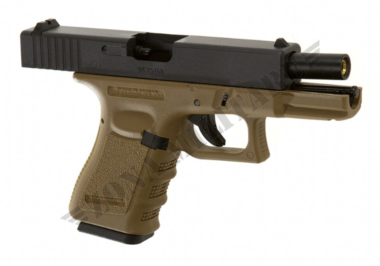 Glock We19 Metal Version Gbb We Black & Desert Color