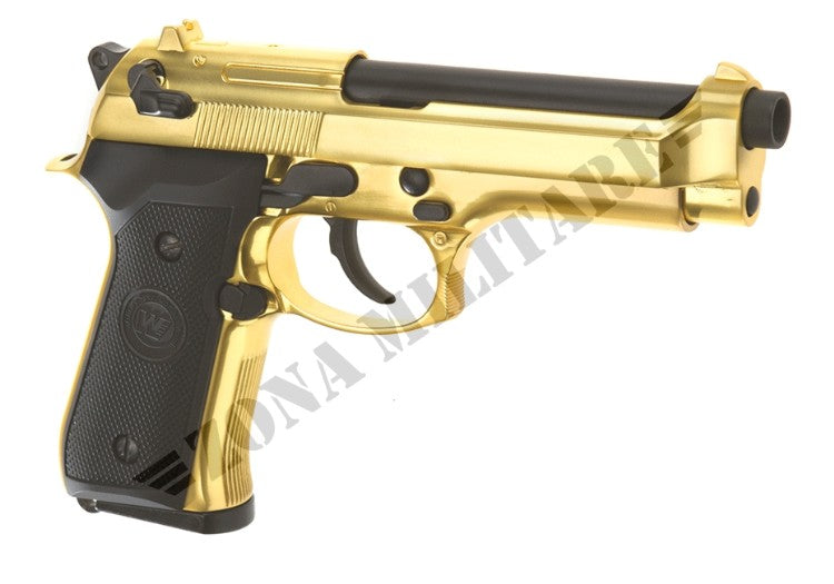 Pistola We M9 Gold Full Metal A Gas