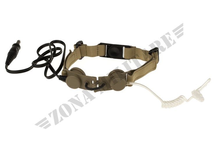 Tactical Throat Mic Black Z-Tactical Dark Earth