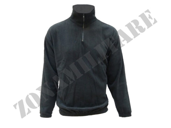 Maglia In Pile Mezza Zip Colore Nero ALGI