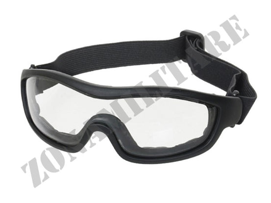 Occhiale A Maschera Lente Trasparente A Fascia Elastica 8 Fields